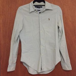 Collared button-down shirt